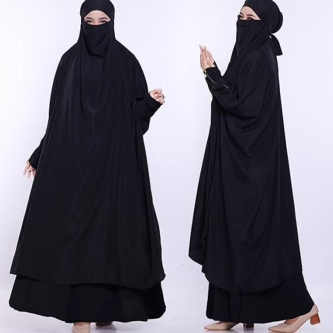 French Khimar/Khimar Jumbo/ Kerudung Cadar/Hijab Cadar