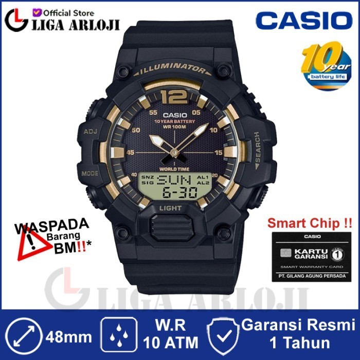 Casio Hdc-700-9Avdf - Jam Tangan Pria Hitam Hdc-700-9A Hdc700 Termurah Terlaris Promo