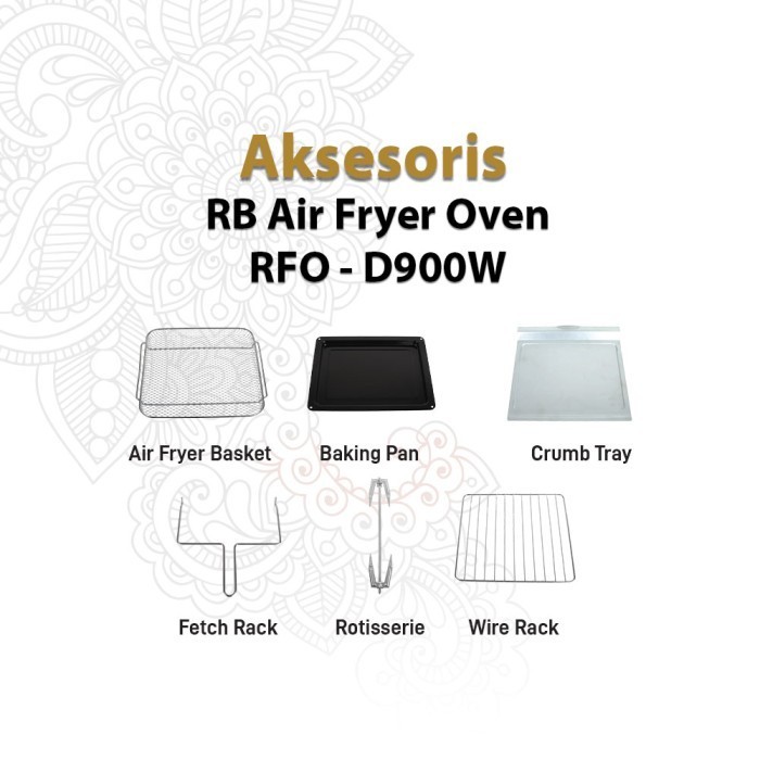 OvenRb Air Fryer Oven Multi Fungsi Rfo-M900W