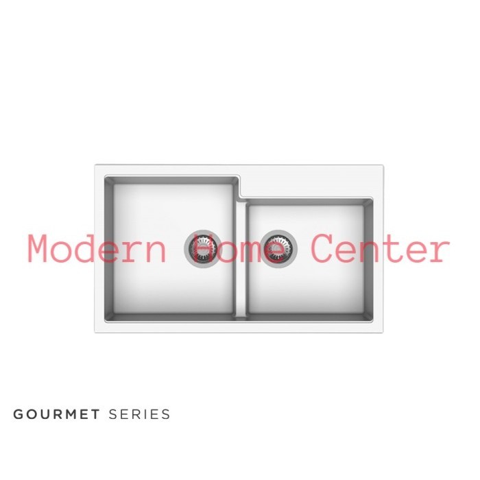 Modena Kitchen Sink Ks 9200F Lm (Black) / Ks 9200F Wp (White) Termurah Terlaris Promo