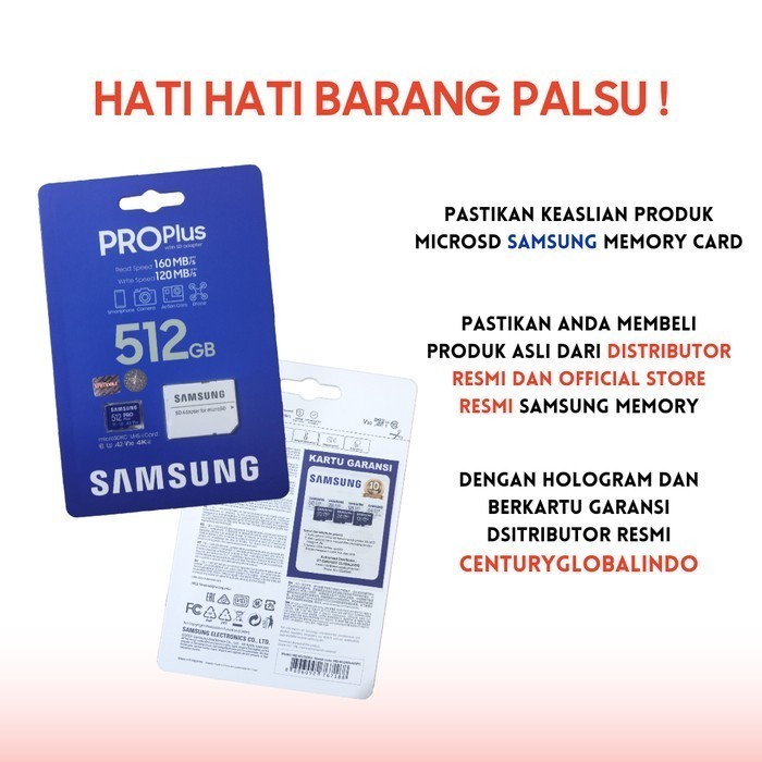 Samsung Microsd Pro Plus 256Gb Microsd Sdxc Memory Card Micro Sd