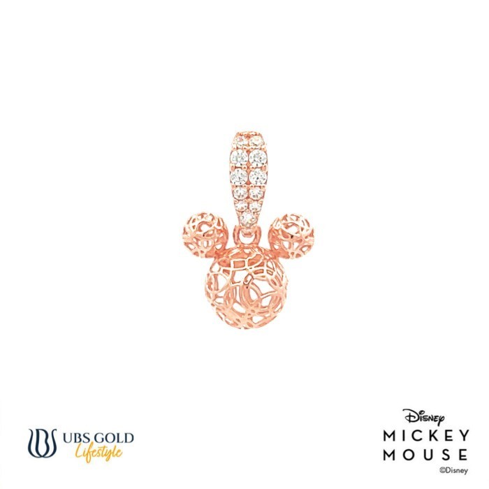 Ubs Gold Liontin Emas Disney Mickey Mouse - Cly0021 - 17K