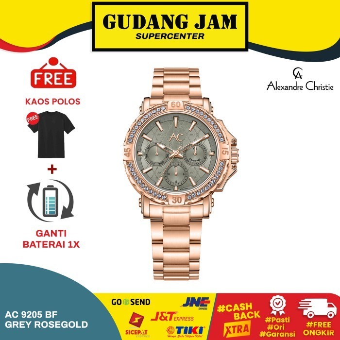 Jam Tangan Wanita Alexandre Christie Ac 9205 Bf Ac9205 Ac9205Bf Steel Termurah Terlaris Promo