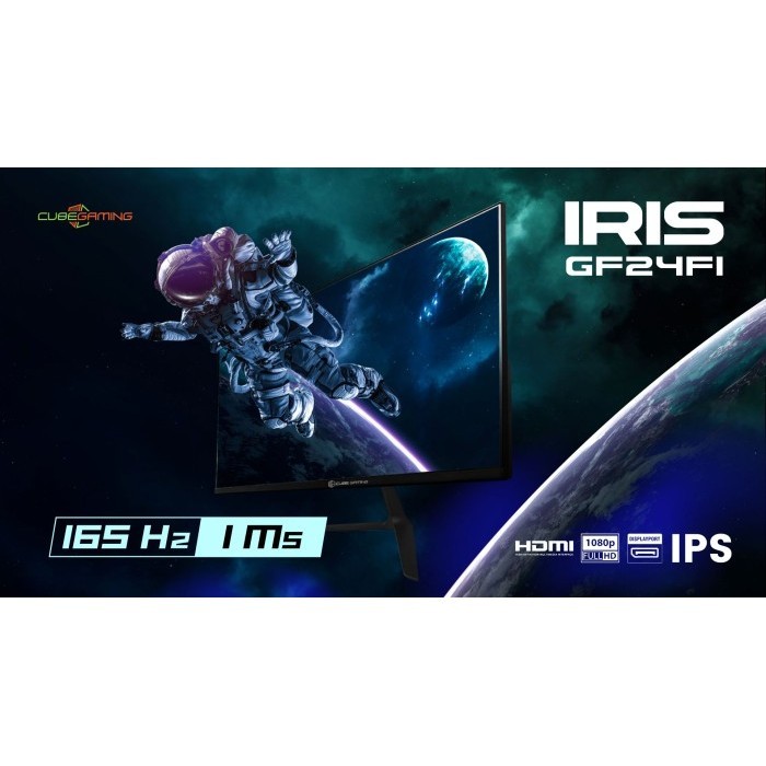 Monitor Cube Gaming Iris 23.8" Gf24Fi Fhd Ips 165Hz G-Sync / 24 Inch