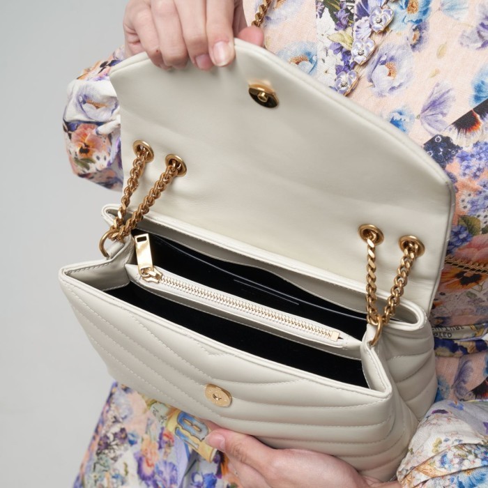 Ysl Loulou Small Crema Soft