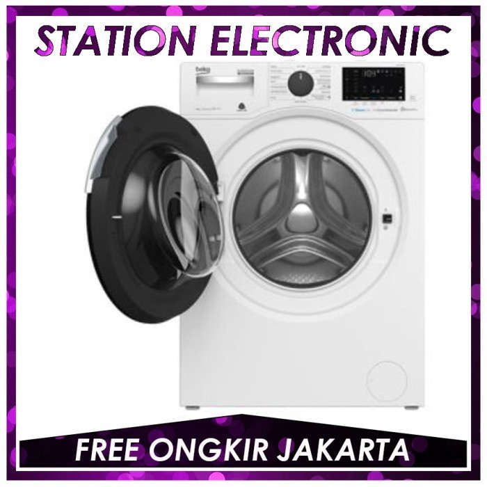 Beko Wcv8646X0 / Wcv 8646 X0 Mesin Cuci Front Load Inverter 8Kg 1200Rp