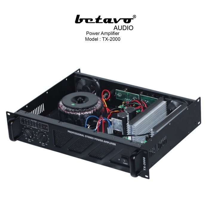Betavo Audio Professional Power Amplifier Tx-2000