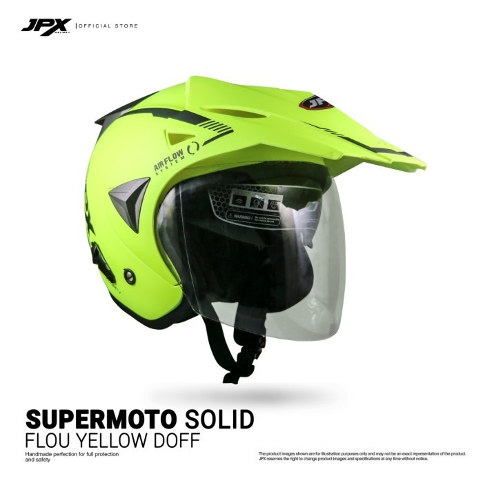 Helm Jpx Supermoto Solid