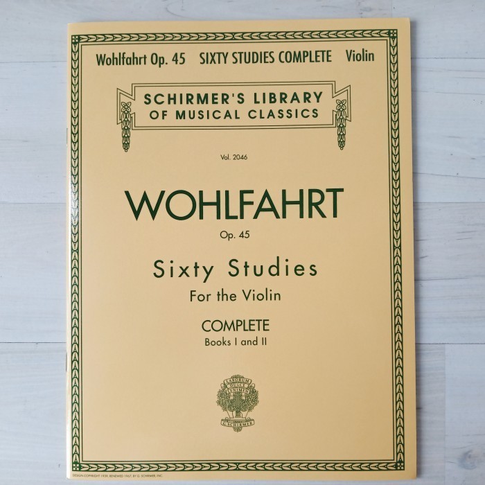 

Buku Biola Franz Wohlfahrt: 60 Studies Op.45 For Violin (Book 1 & 2)