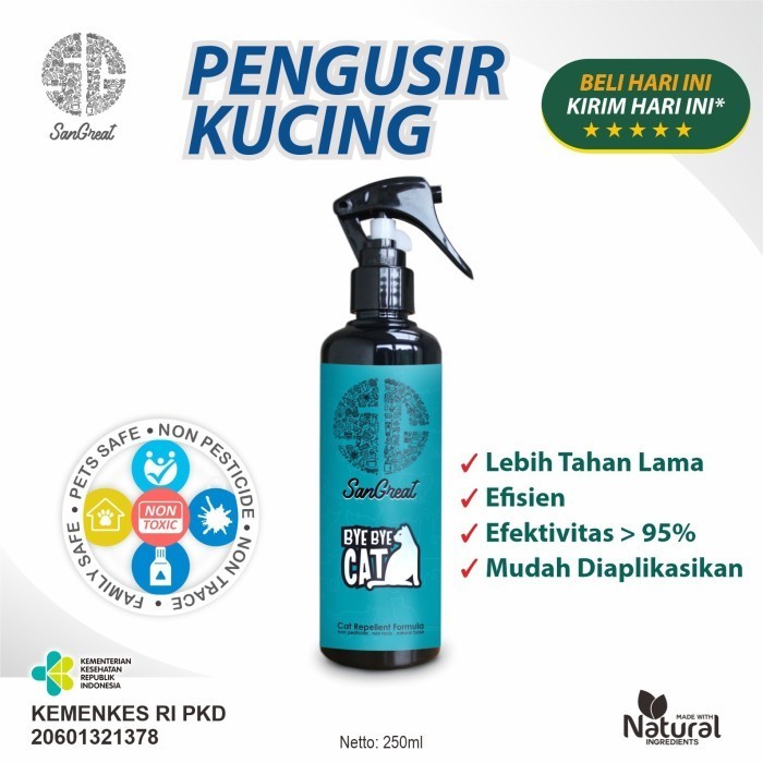 

Bye Bye Cat Pengusir Kucing Spray 250 Ml Untuk Indoor