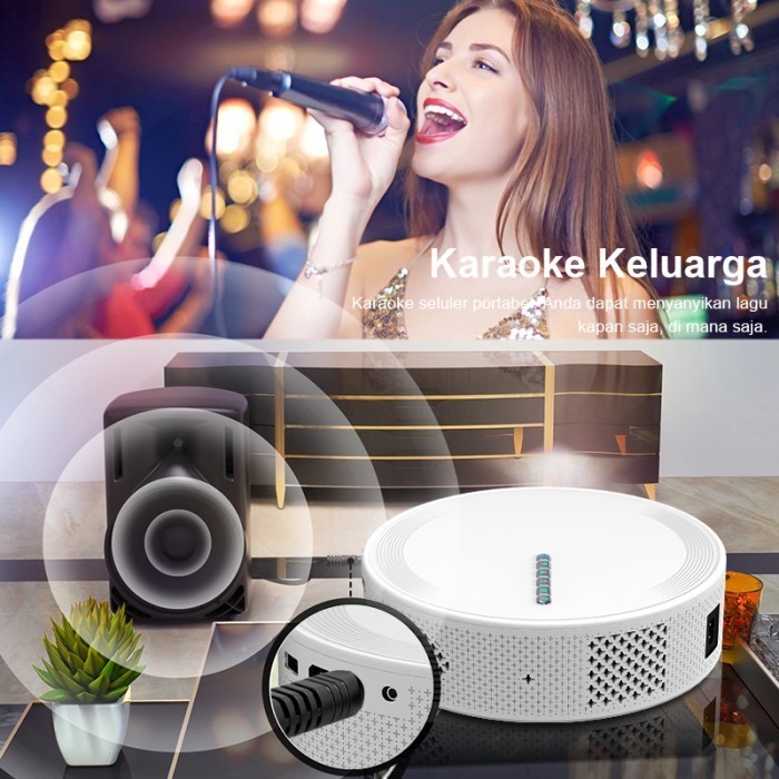 Proyektor M96 T269 300 Ansl Smart Projector Hi-Fi Speaker Android 9.0