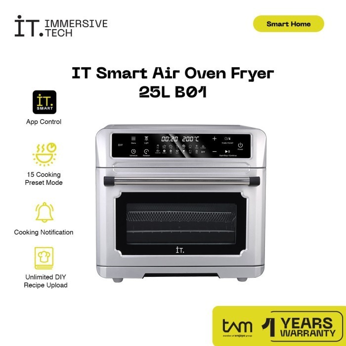 It Smart Wifi Air Oven Fryer 25L B01 - 16In1 Digital Fryer/Oven 1800W