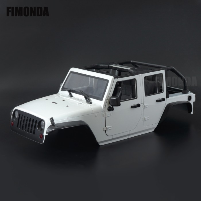 Hard Body Jeep Wrangler Rubicon 1/10 Open Roof WB 313mm RC Adventure