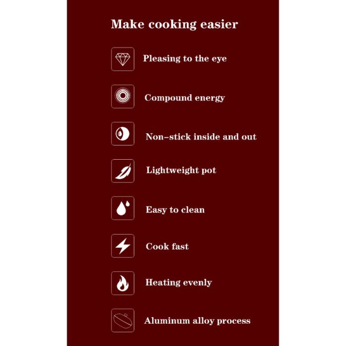 Arami Ahiru Panci Presto 7 Liter Batu Maifan Cooker Anti Lengket Masak