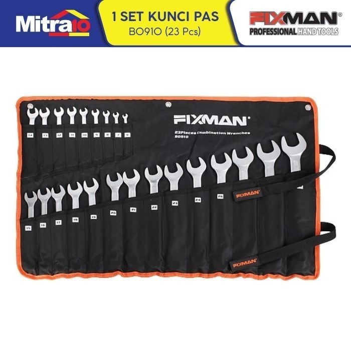 Fixman Combination Wrench Set / Kunci Pas B0910 23Pcs