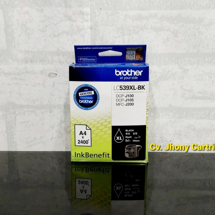 Tinta Cartridge Brother LC 539 XL LC539XL Hitam BK Original