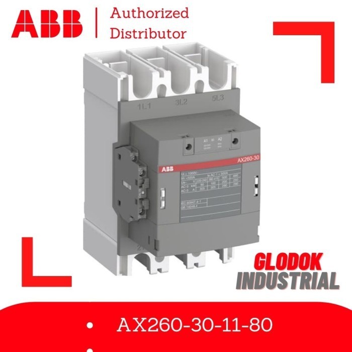 Abb Contactor 260Amper 1No 1Nc Ax260-30-11-80 220-230V 1Sfl547074R8011 Termurah Terlaris Promo