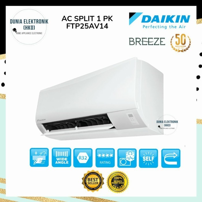 Ac Daikin 1 Pk Ftp25Av14 Ftp 25 Av Breeze Malaysia R32 Low Watt