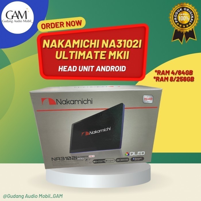Best Head Unit Android 9 10 Inch Nakamichi Ultimate Mkii Qled