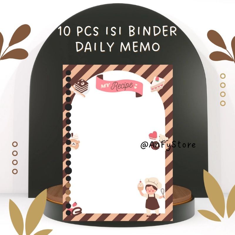 

(10 PCS) ISI BINDER LOOSE LEAF DAILY MEMO A5