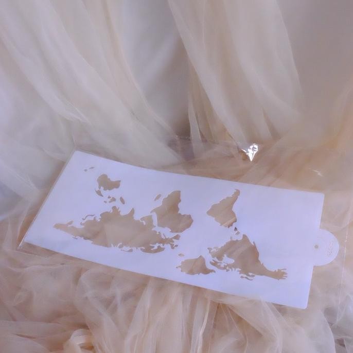 

World Map Stencil
