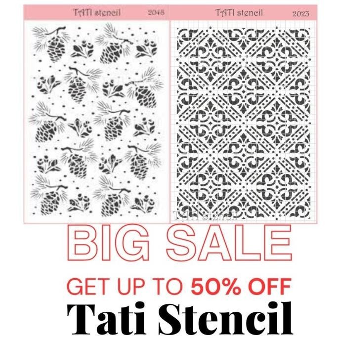 

Stencil Tati Decorasi Motif