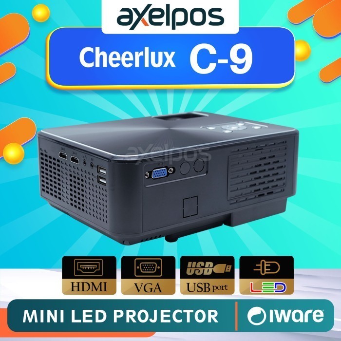 Mini Proyektor / Mini Led Proyektor / Mini Led Projector Cheerlux C9