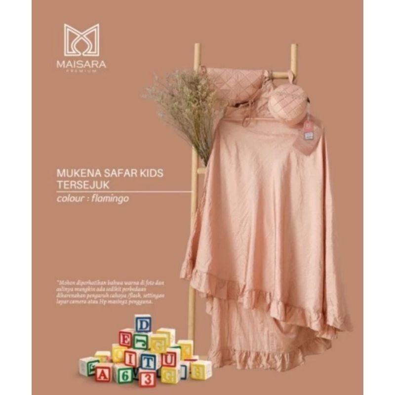 Mukena Maisara Premium Safar Kids Warna Flaminggo