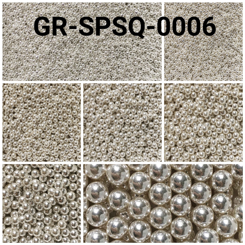 

Gr-Spsq-0006 Sprinkles Sprinkle Sprinkel 250Gr Mutiara Perak Sier Yamama Baking Grosir Sprinkles