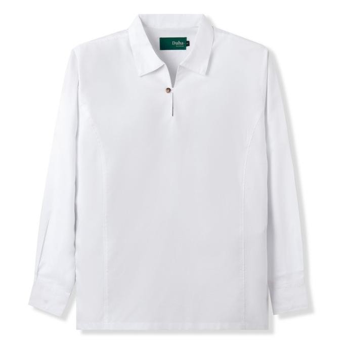 Baju Muslim Duha Muslimwear - Gamal Shirt - Pearl White