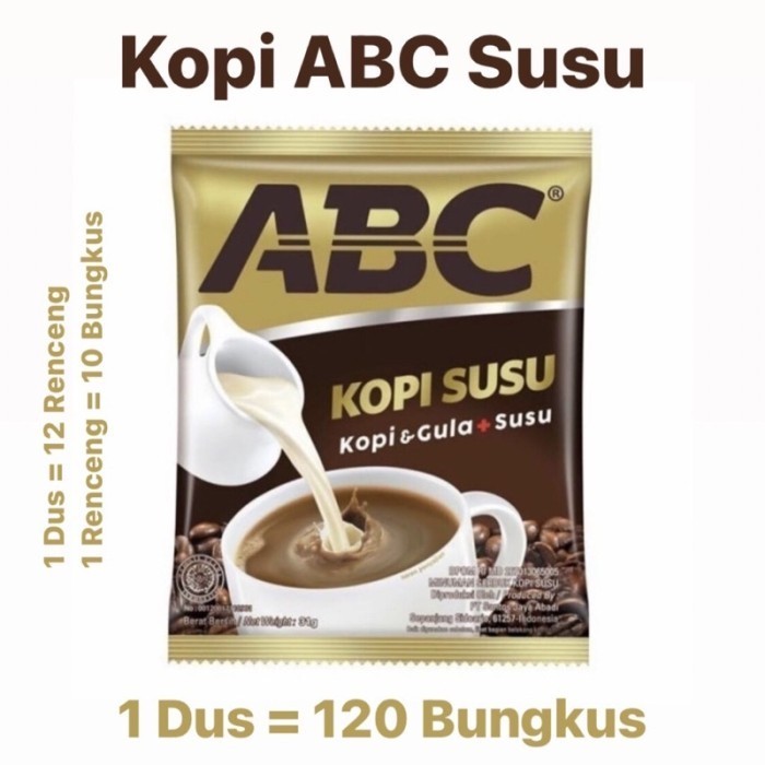 

kopi abc susu renceng 10 sachet