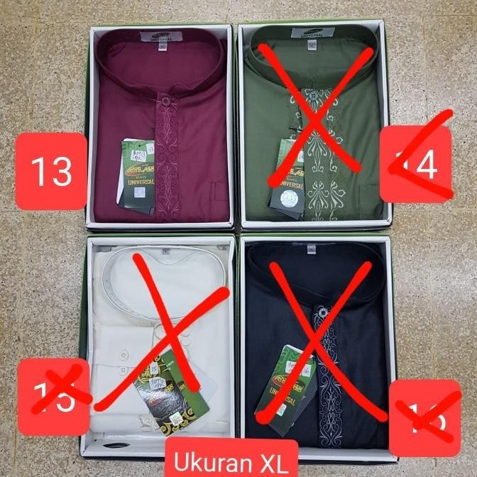 Baju Koko Atlas Lengan Panjang Original Ukuran Xl