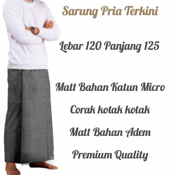 Kemeja Koko Pria Lengan Panjang Kotak Kotak