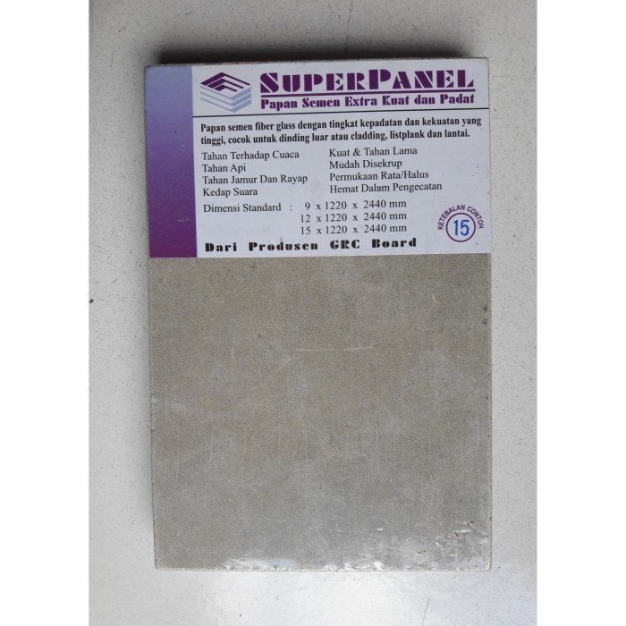 GRC Board Super panel / Superfloor 15mm