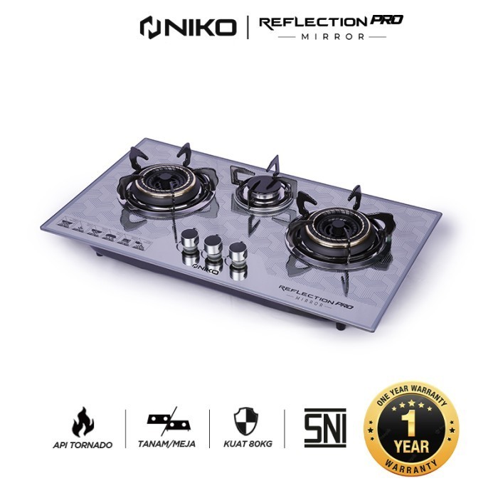 Kompor Gas Tanam Niko Reflection Pro Mirror
