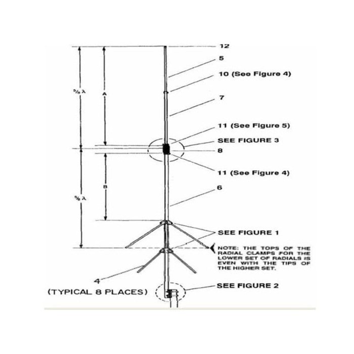 Hy-Gain V-2R Usa Antena Base Radio Vhf Ori Baru Hygain V2R Rig