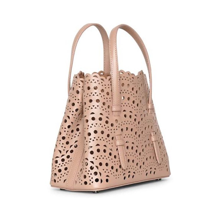 Alaia Mina 20 Tote Bag Sable