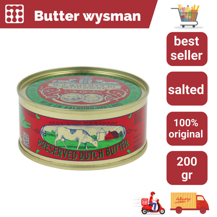 

Termurah! Wijsman Butter Mentega Wijsman Wisman Wysman Kaleng 200 Gram