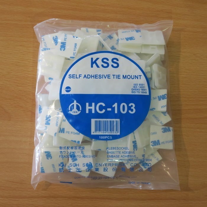 

KABEL TIE MOUNT HC-103 KSS / PENGIKAT KABEL HC103/PENGAIT KABEL HC 103