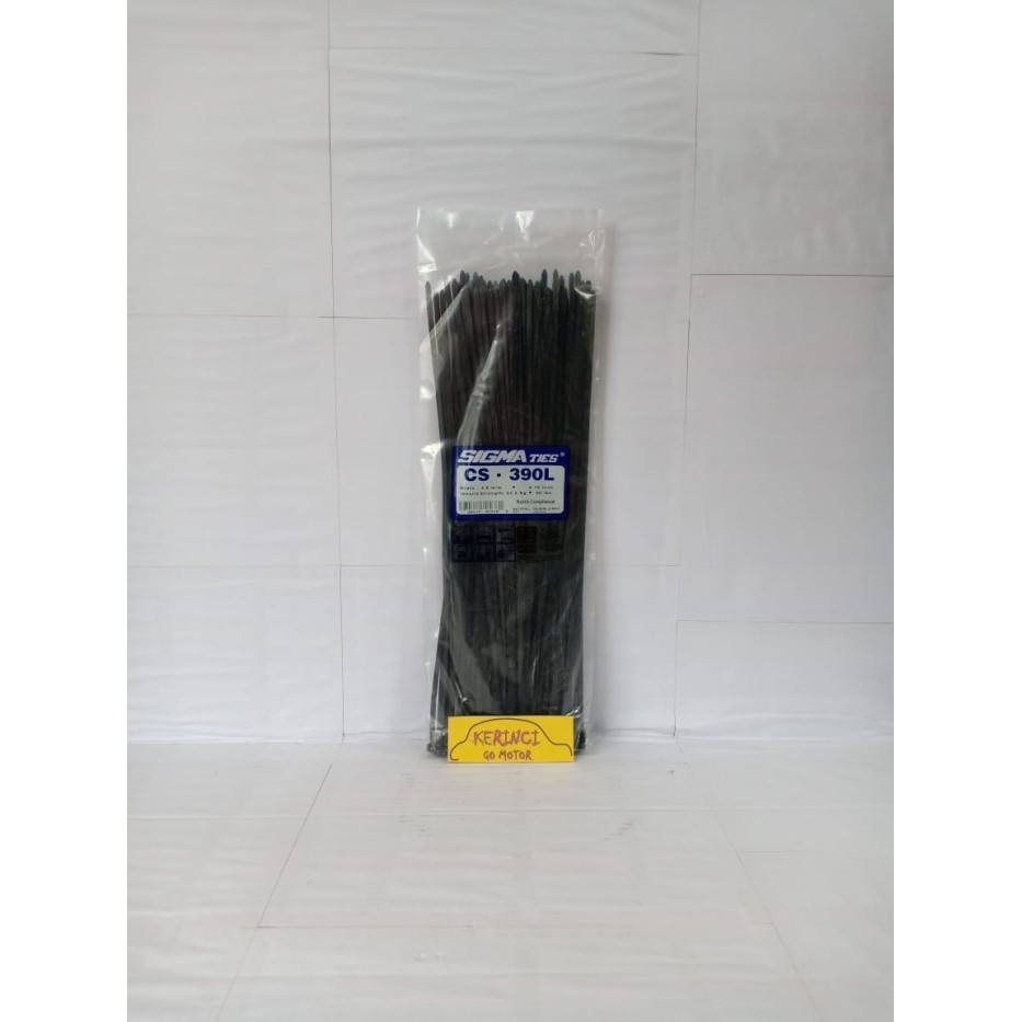 

KABEL TIES SIGMA CS 390L LEBAR HITAM 39CM 1 PACK - KABEL TIS INSULOK