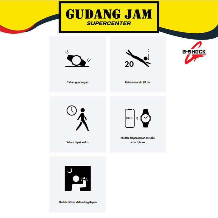 Gshock Ga-B001-1Adr Ga-B001 Gab001 Garansi Resmi 2 Tahun