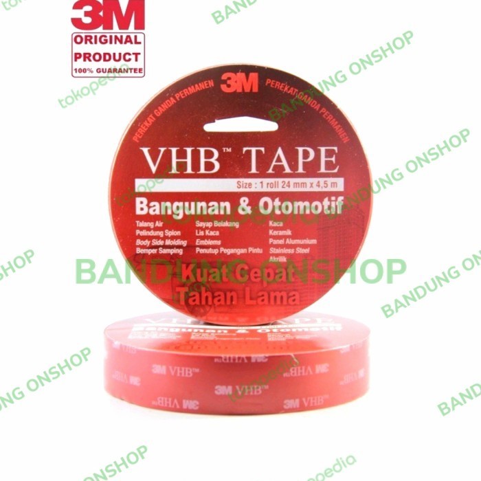 

3M DOUBLE TAPE VHB 24MM X 4,5 M DOUBLE TAPE VHB 24MM X 4,5 M 3M 24 MM