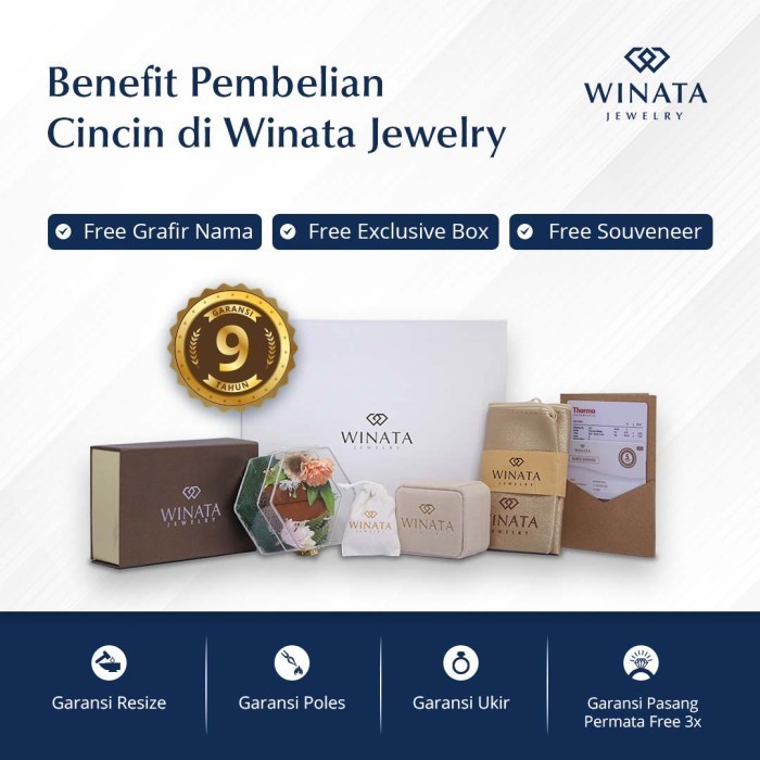 Cincin Single Tunangan Pernikahan Pria Muslim Bahan Palladium10%