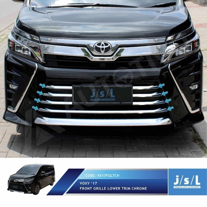 Jsl Grill Radiator Voxy Front Grille Lower Trim Chrome