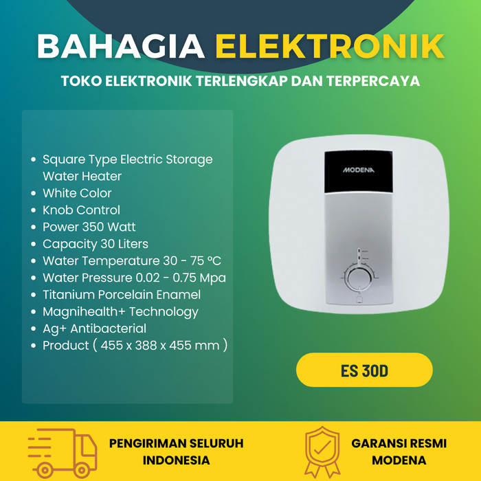 Modena Es 30D - Water Heater Listrik 30 Liter