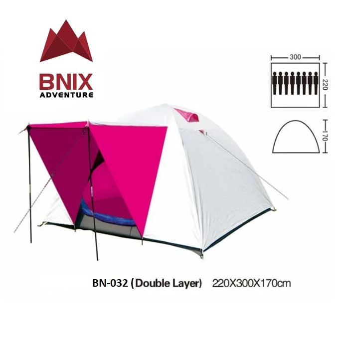 Tenda Camping - Bnix - Bn-032 - Waterproof Double Layer - 8 Orang