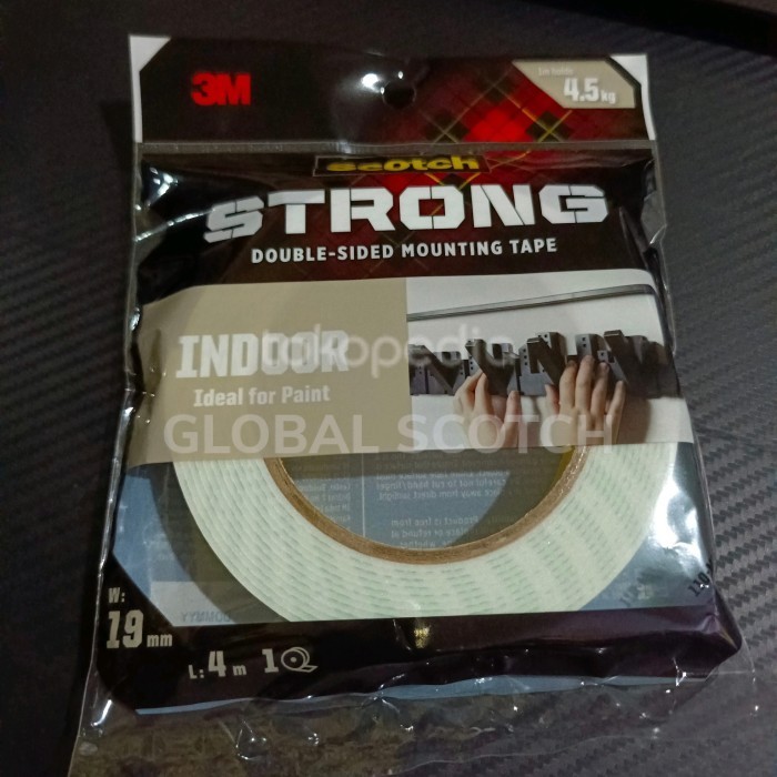 

JUAL Double Tape 3M Scotch Strong Indoor Ideal For Paint Mounting 110-M19
