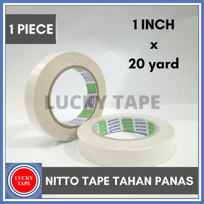 

HRG DISKON Nitto TAPE 1" INCH (24mm) TERMURAH double tape tahan panas SELOTIP