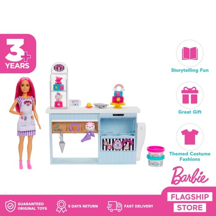 Barbie Bakery Playset - Mainan Boneka Anak Perempuan