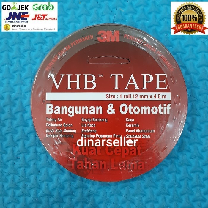 

HARGA DISKON 3M VHB TAPE PERMANENT DOUBLE TAPE 12MM X 4,5 METER 100% ORIGINAL